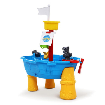 Keezi Kids Beach Sand and Water Toys Outdoor Table Pirate Ship